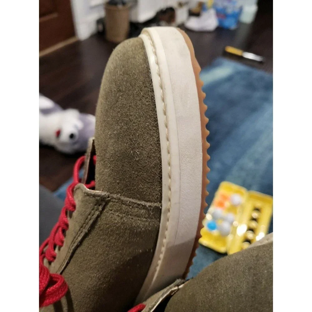 Hush puppies mens shoes Olive Suede no box size 10 - Picture 6 of 6